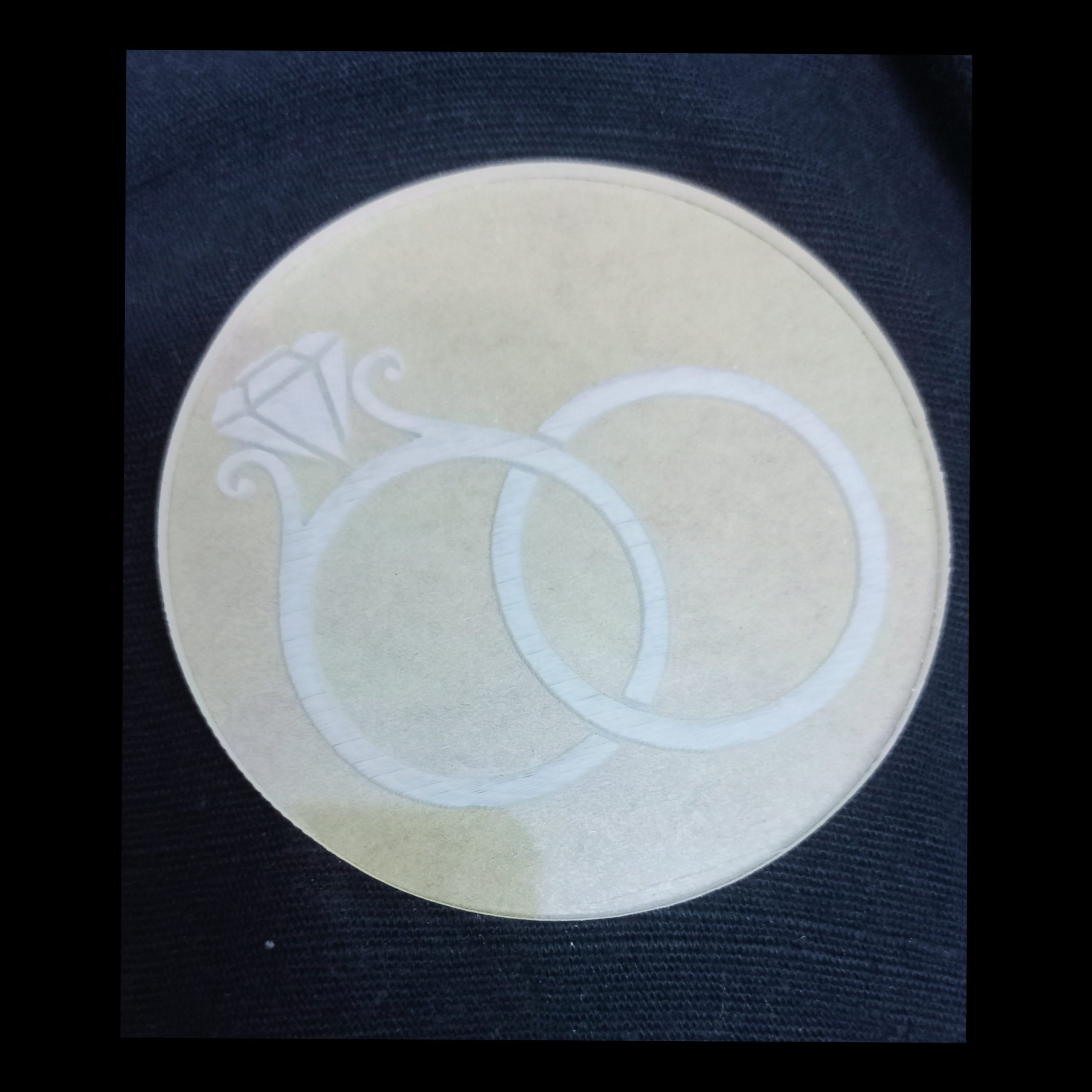 Acrylic Embosser Fondant Stamp – Engagement Rings