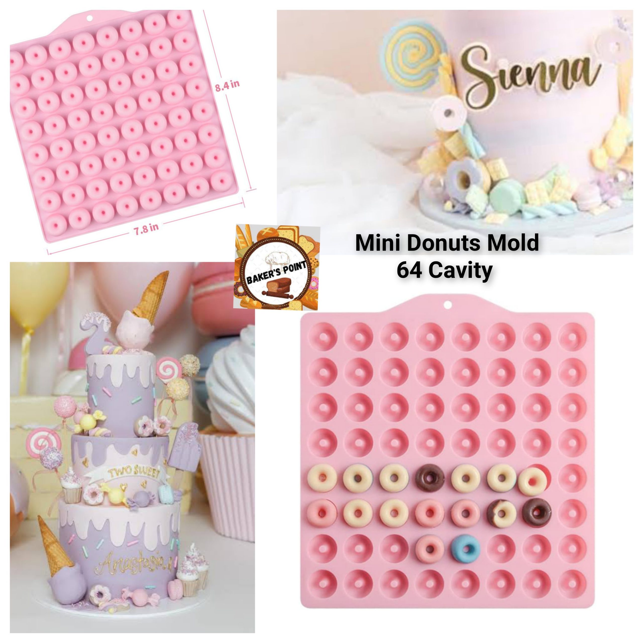 Mini Donuts Mold 64 Cavity