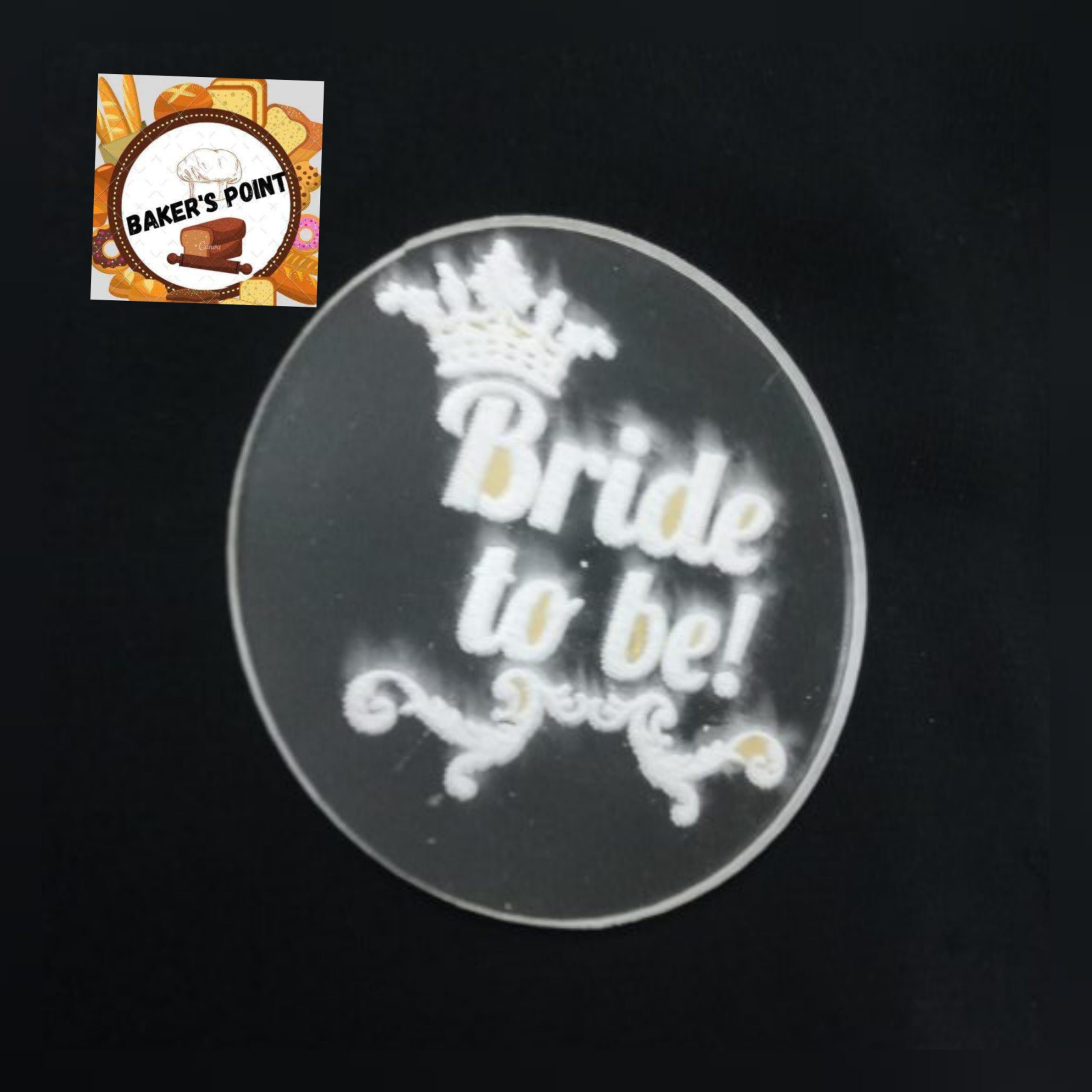 Acrylic Embosser Fondant Stamp – Bride To Be