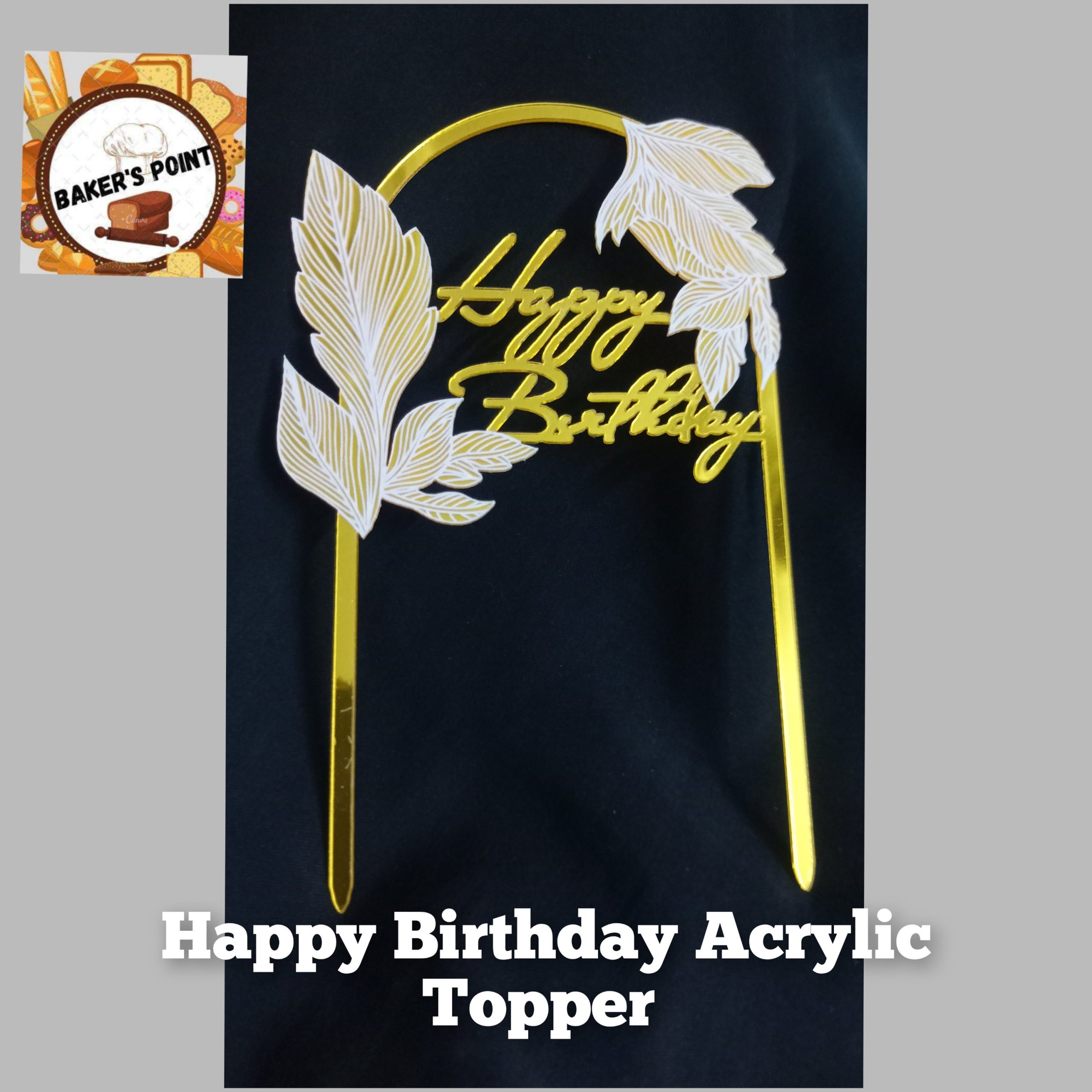 Happy Birthday Acrylic Topper