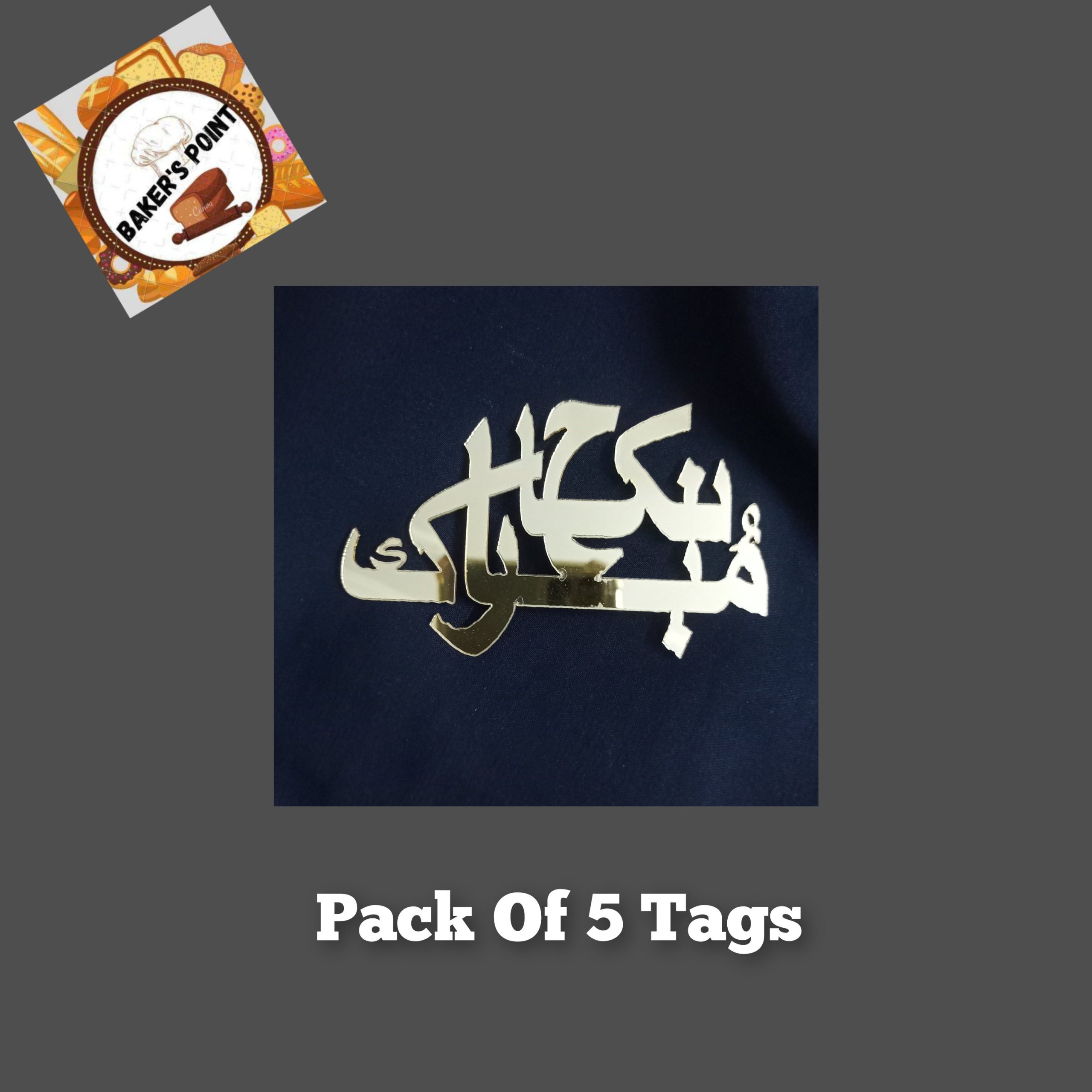 Nikkha Mubarak Acrylic Tag – Pack of 5