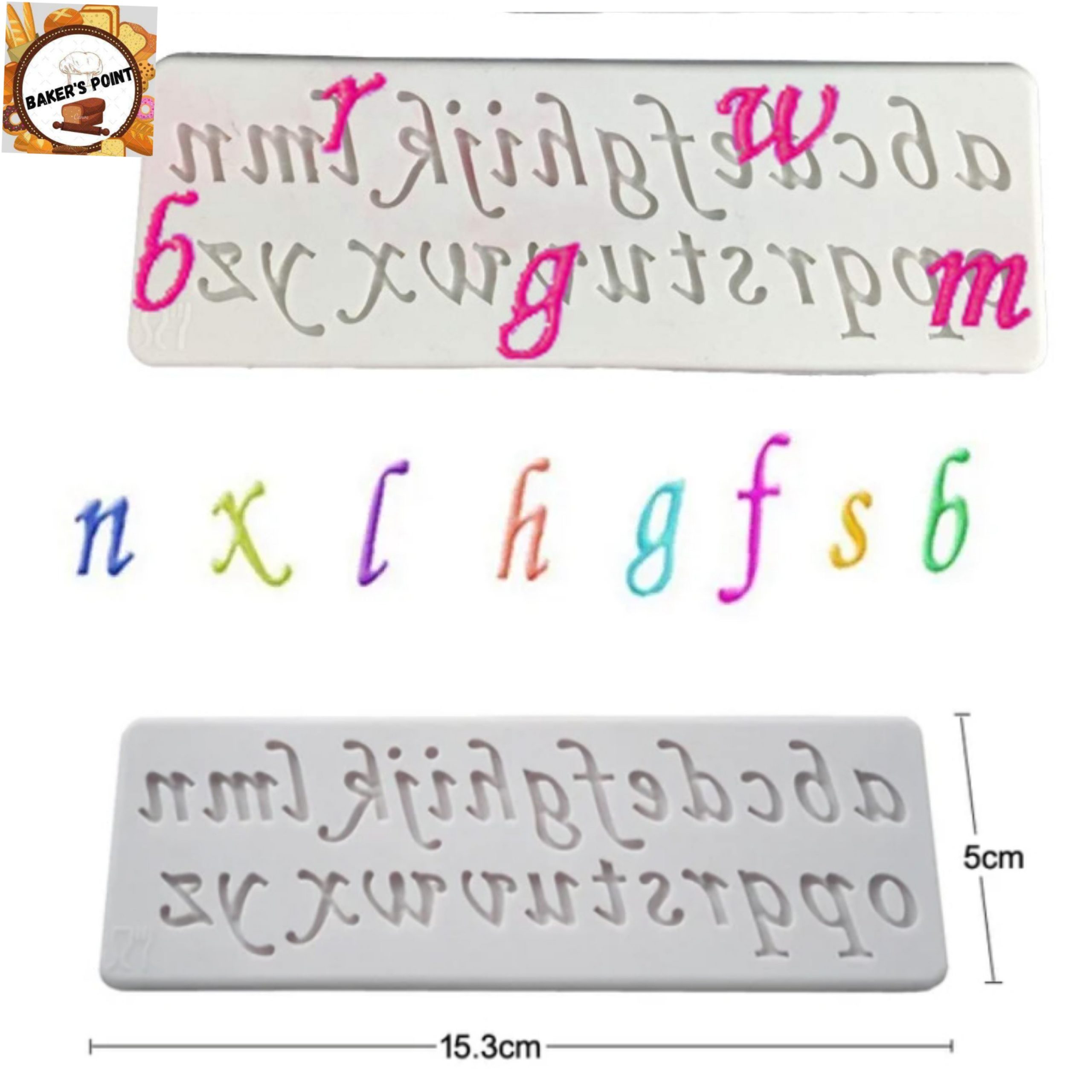 Stylish Font Lowercase Alphabet Mold