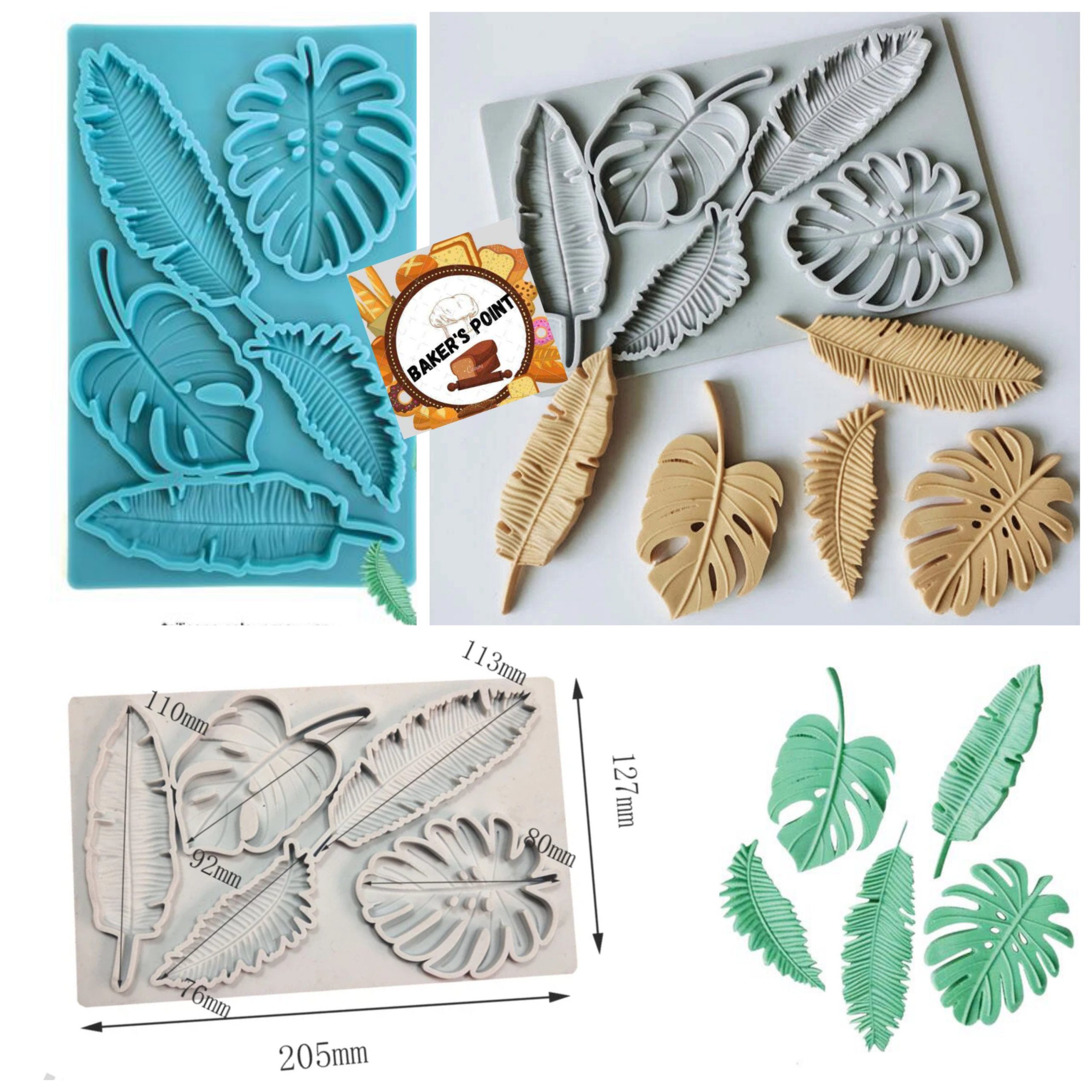 Tropical Leaves Silicone Mold