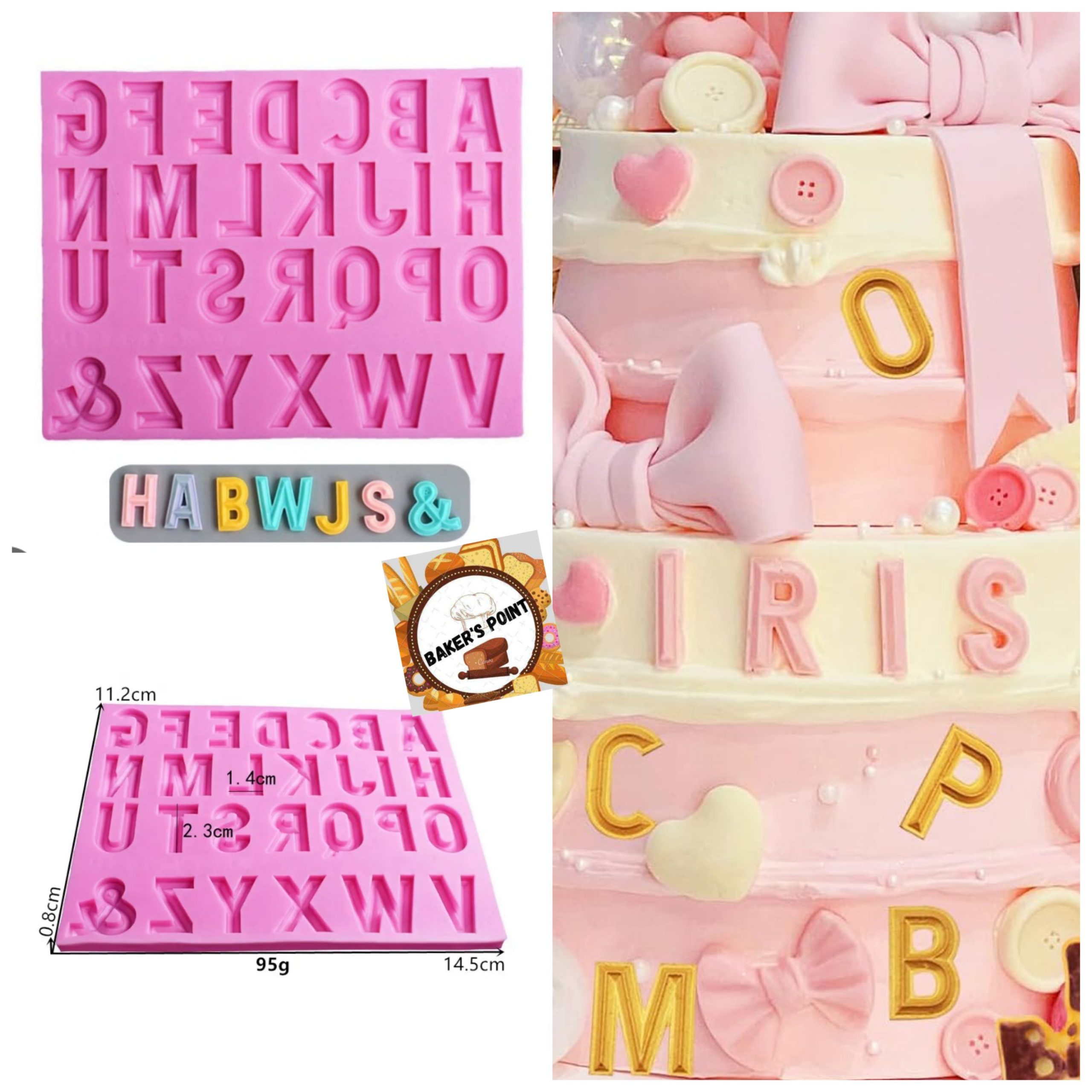 Alphabet Mold Uppercase Gothic Type
