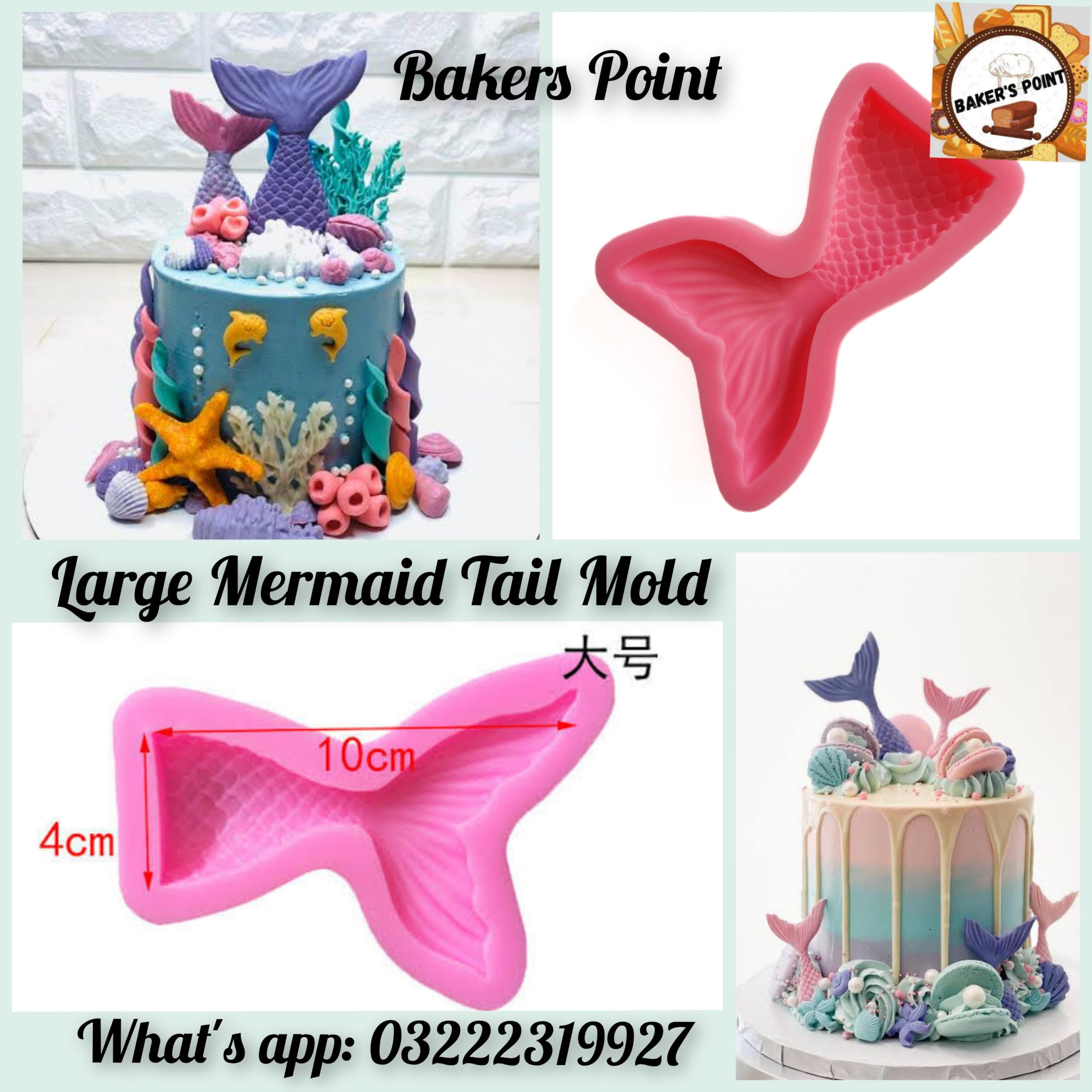 Mermaid tail/Fish Tail Silicone Mold – Large