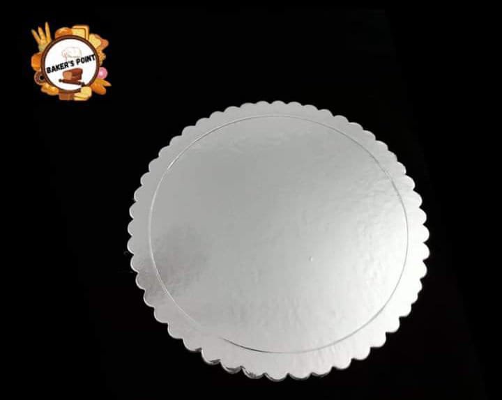 Cake Board 6 inch Round Scalloped – Pack of 10