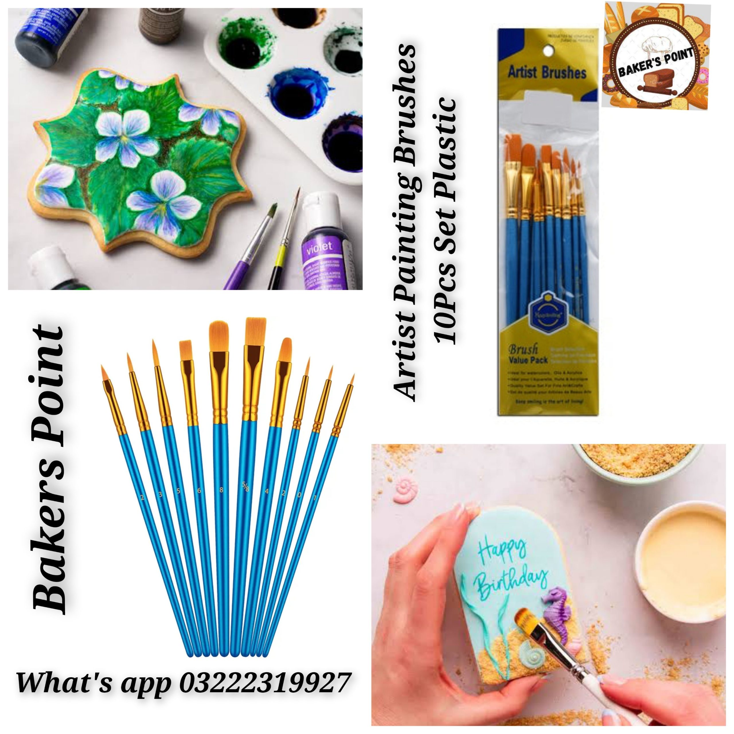 Artist Painting Brushes 10Pcs Set