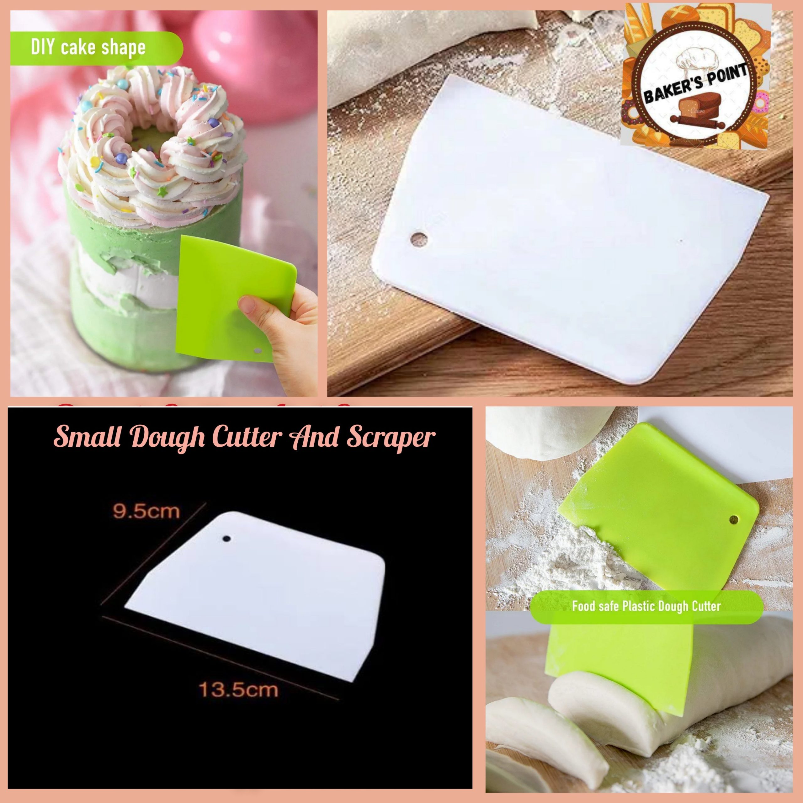 Dough Cutter And Cake Scraper – Small