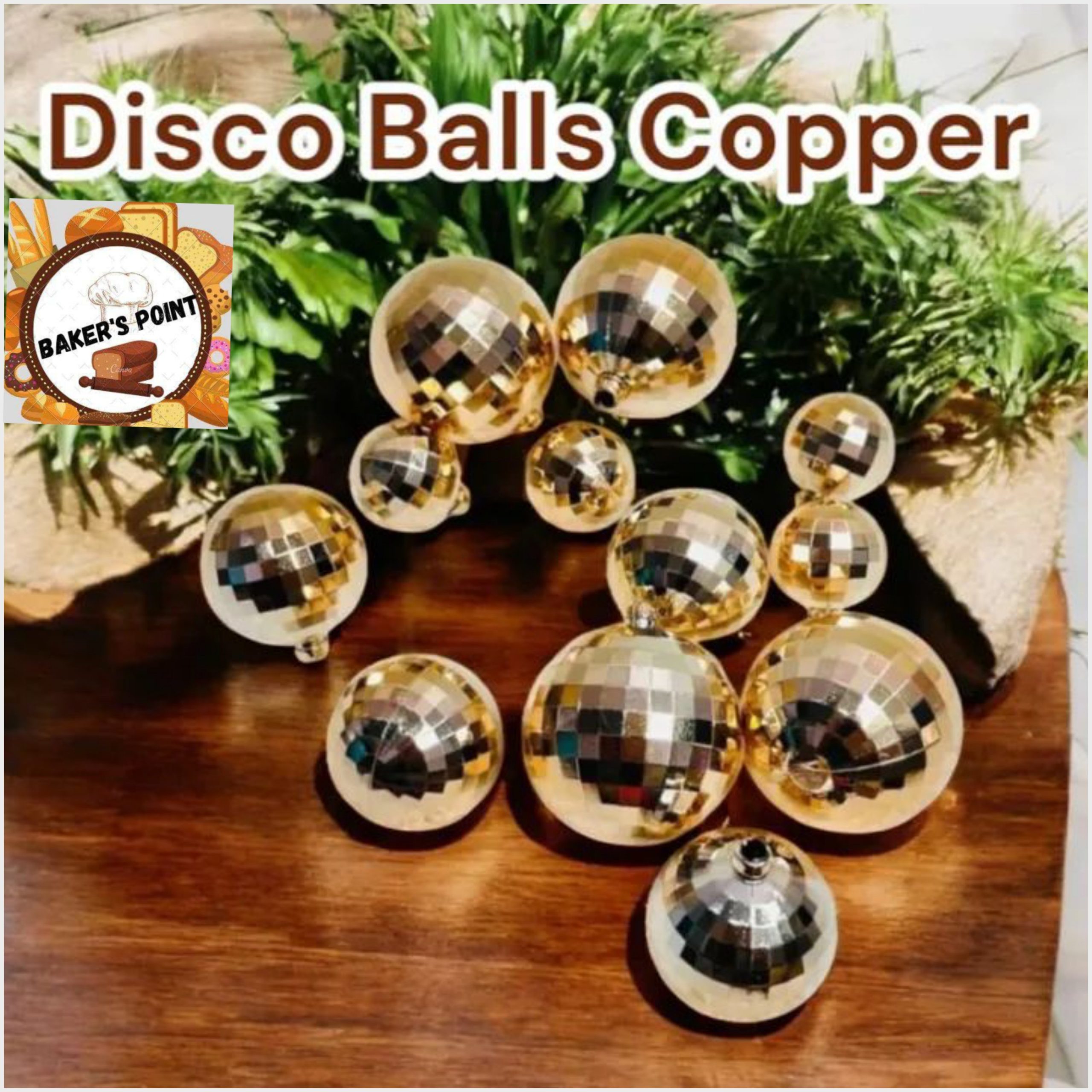 Disco Balls Pack of 12 Copper