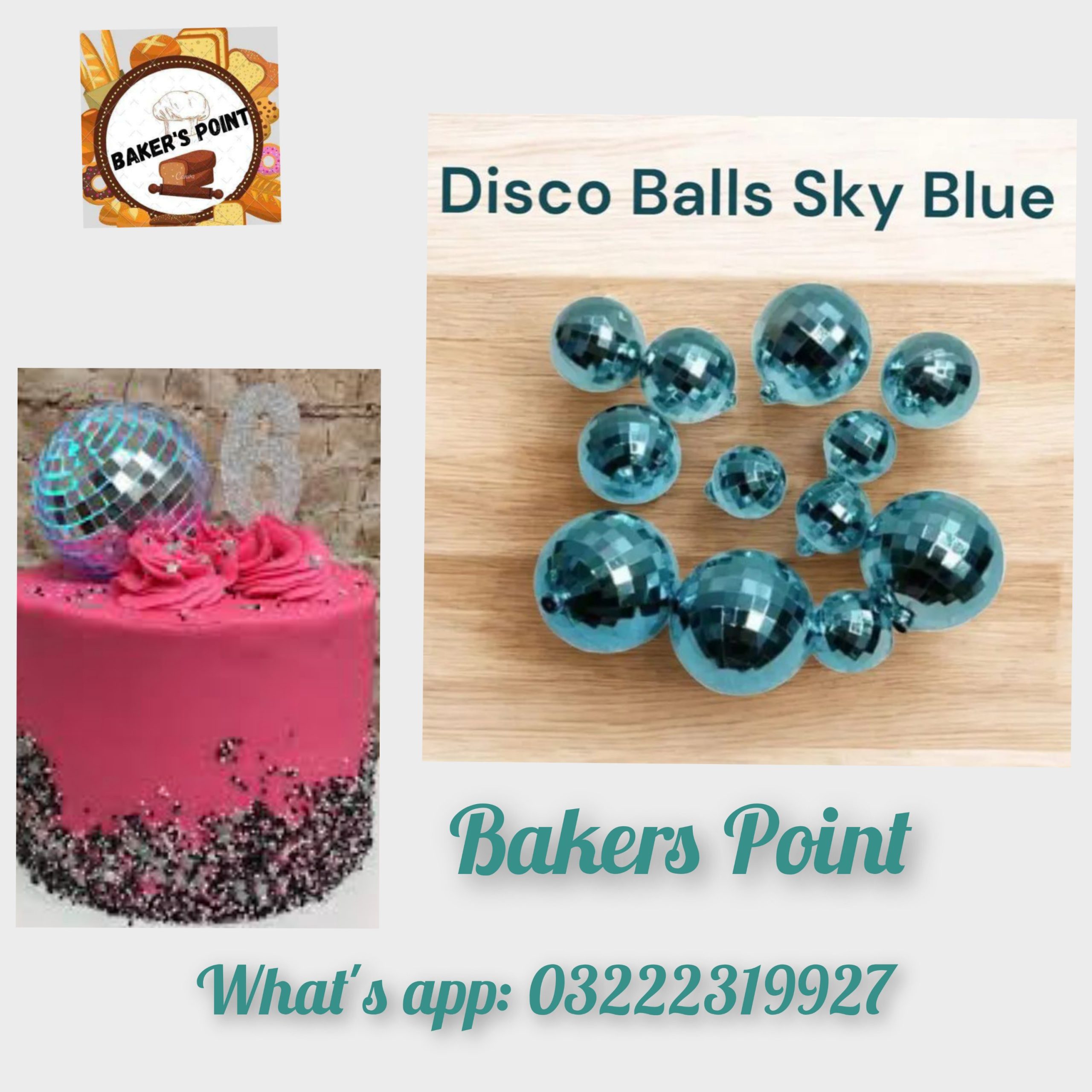 Disco Balls Pack of 12 Blue