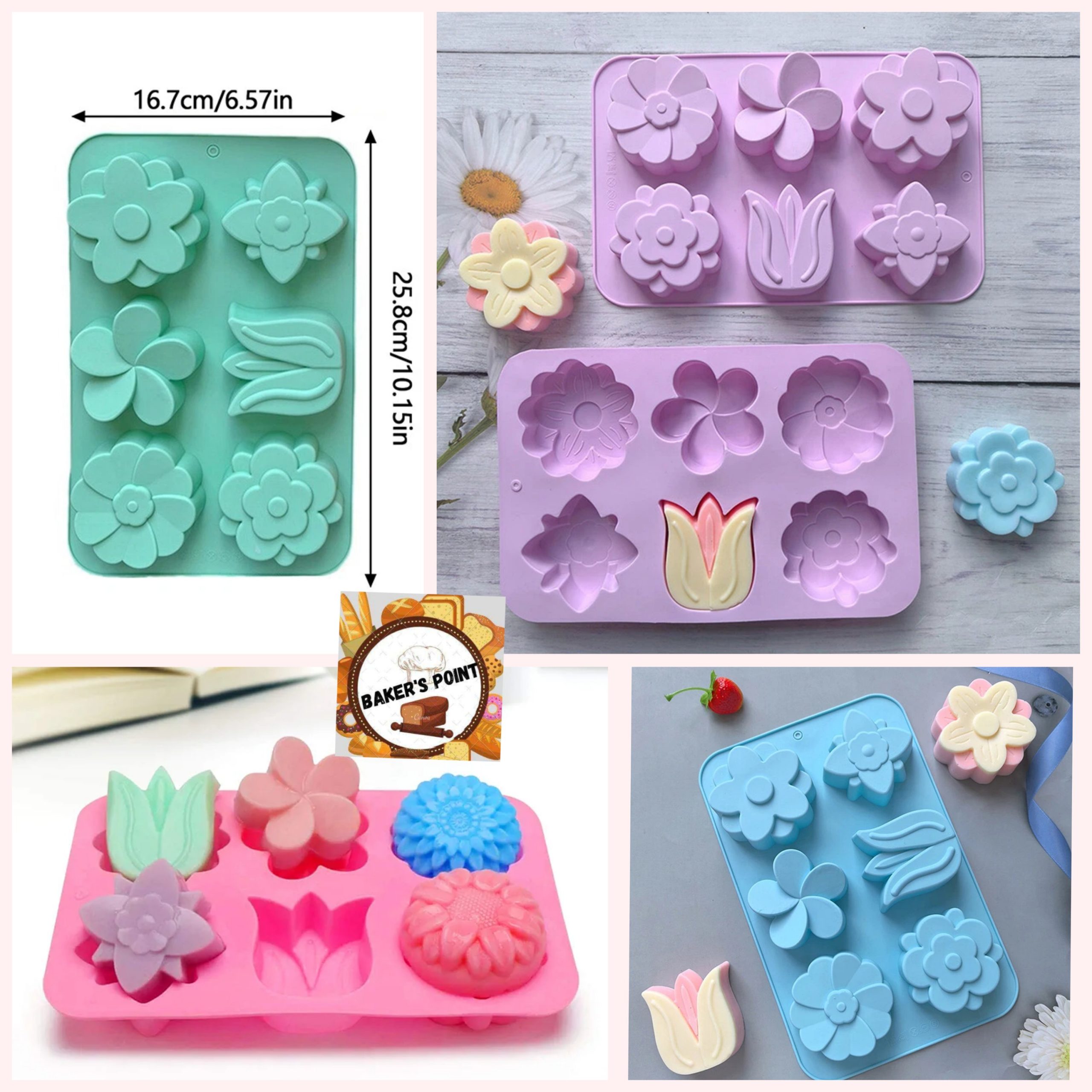 Soap Mold 3D Flower