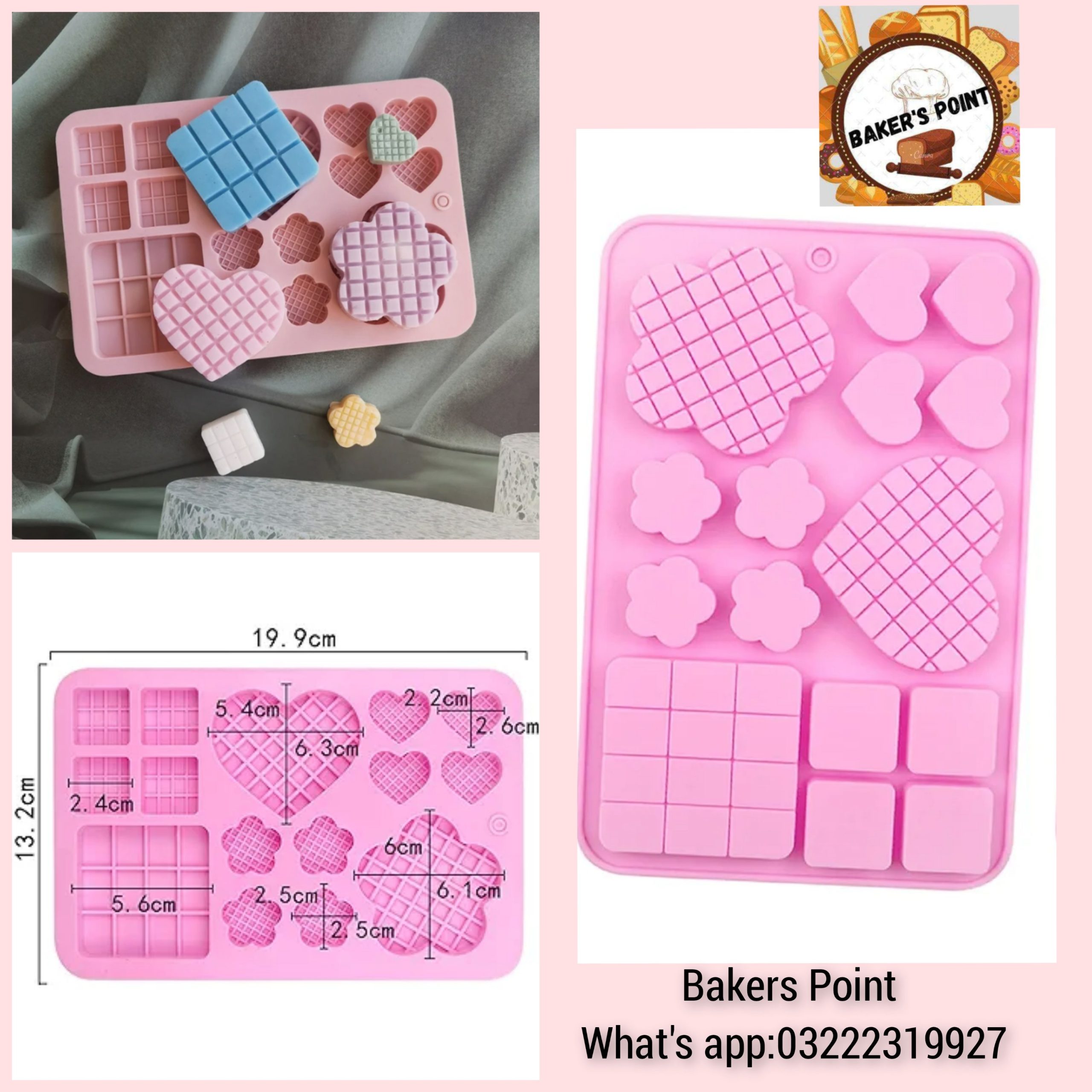 Waffle Candy Silicone Mold