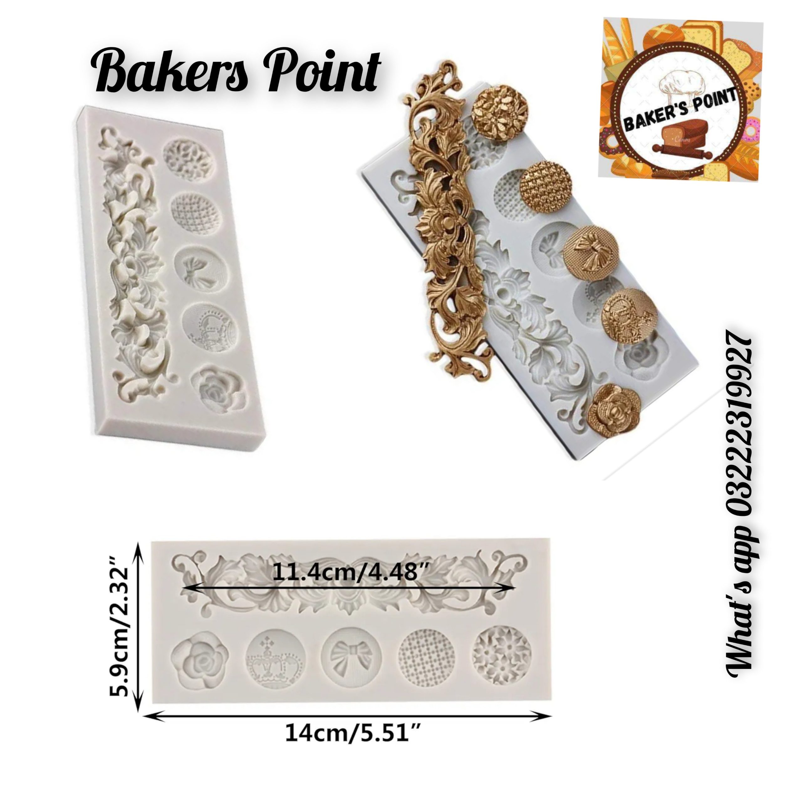 Dholki Pattern Silicone Mold