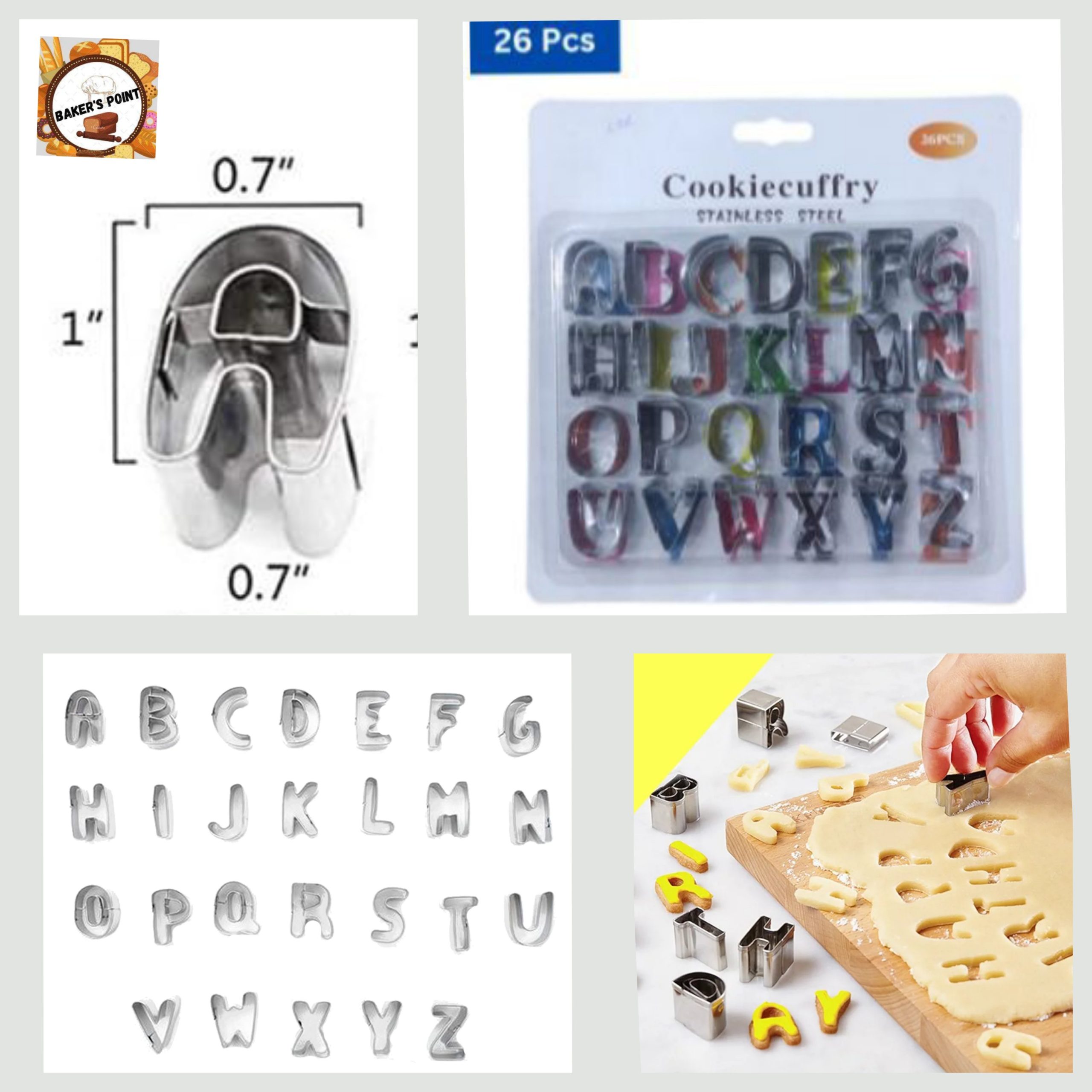 Alphabet Cookie Cutter Steel