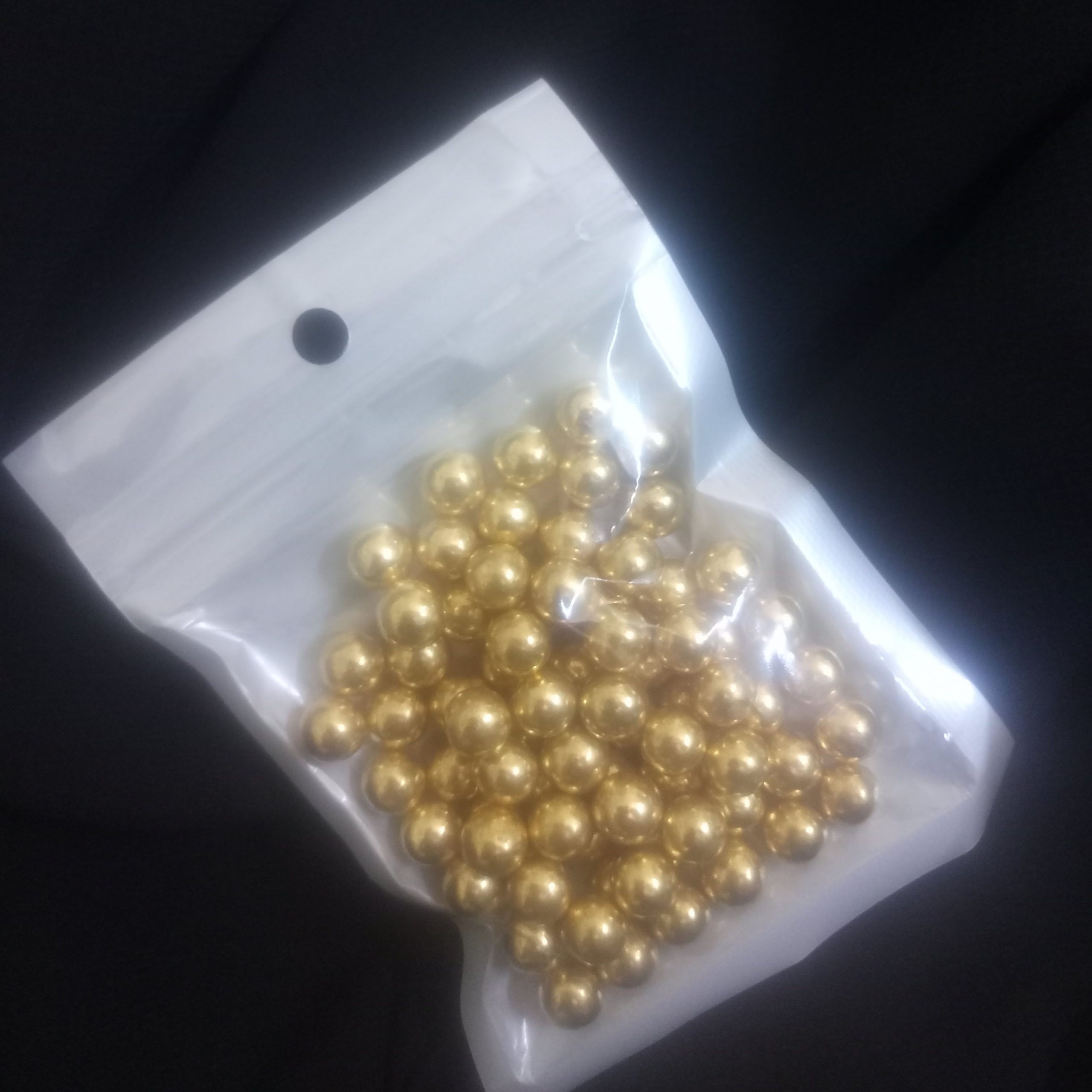 Golden Sugar Pearls Medium Size 15 gm
