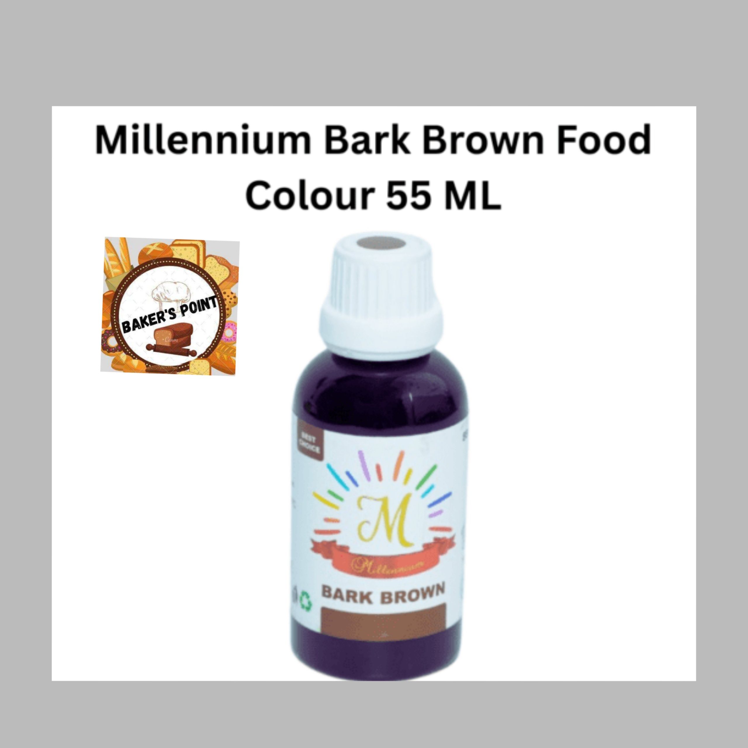 Millennium Icing Gel Food Color Bark Brown