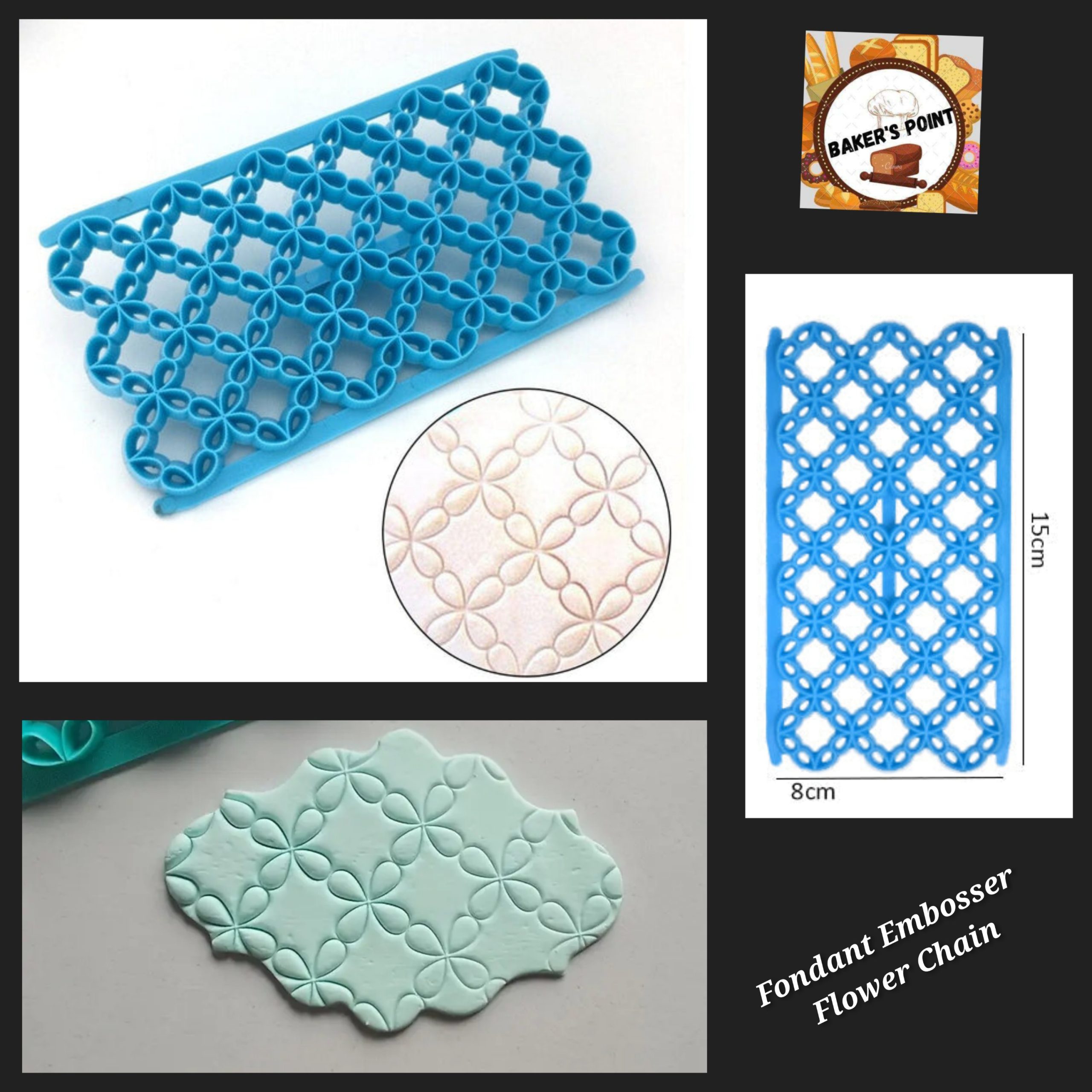 Fondant Embosser – Flower Chain