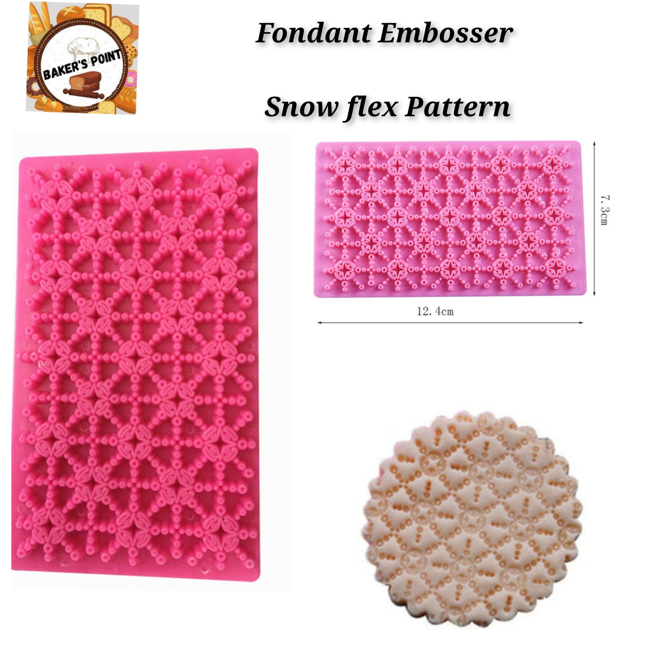 Fondant Embosser – Snowflake Pattern