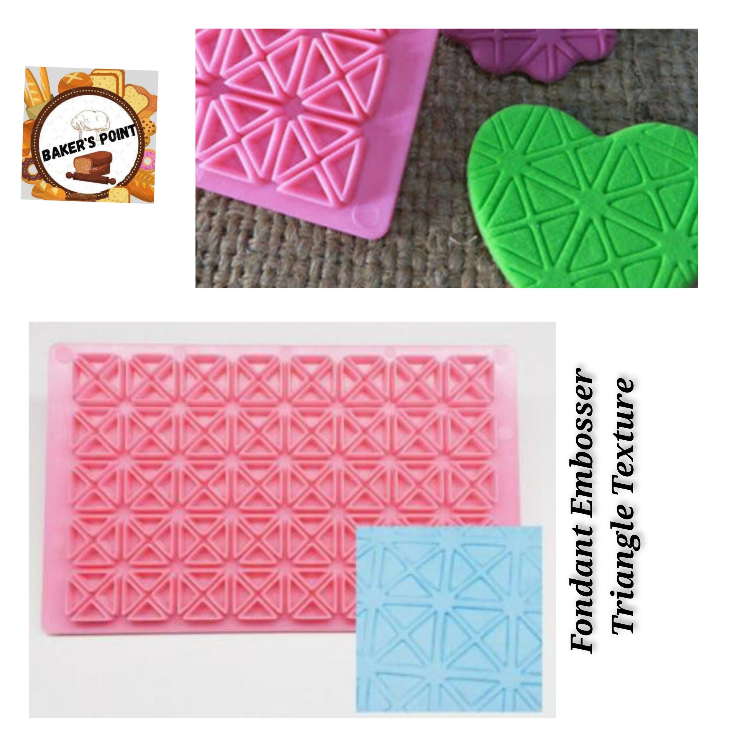Fondant Embosser – Triangle Texture
