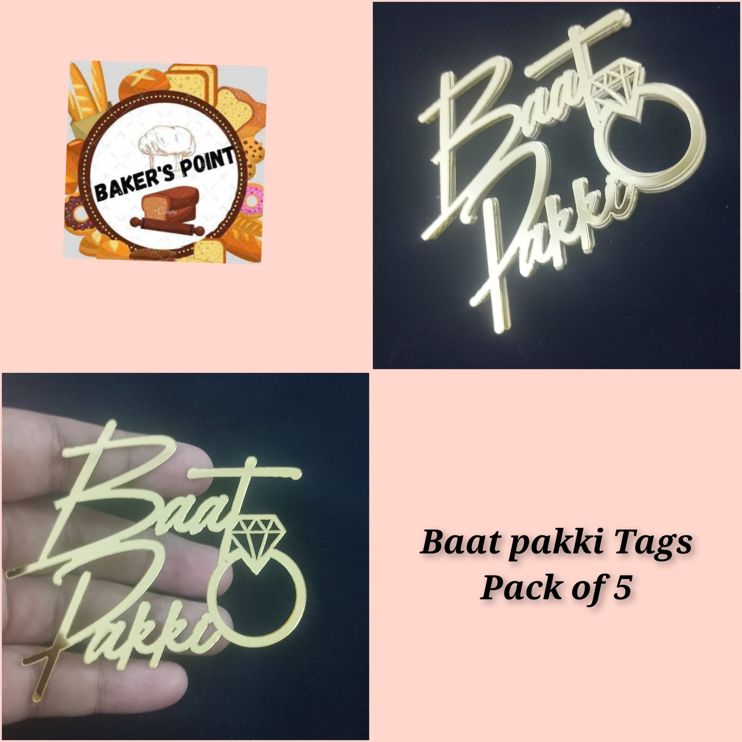 Baat Paki Acrylic Tags – Pack of 5